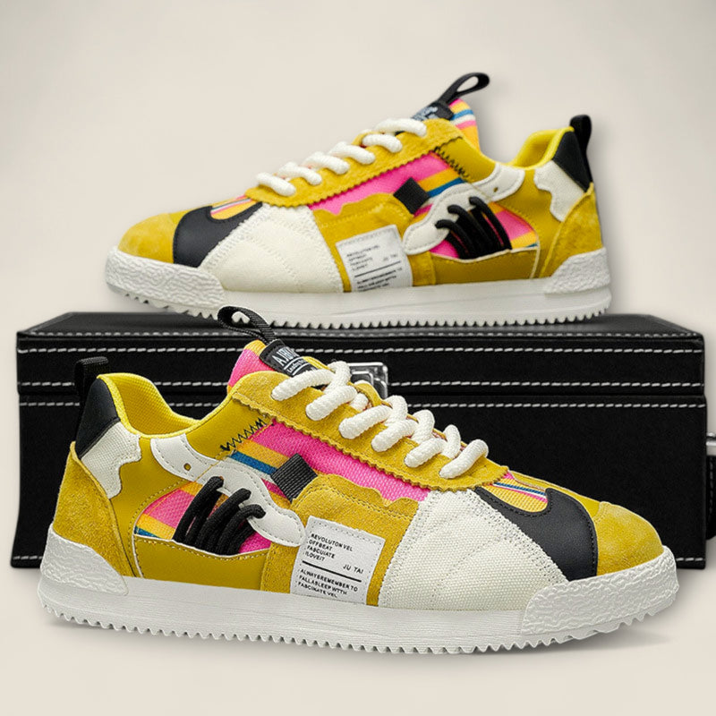 Alonzo - Y2K Retro Patchwork Sneakers