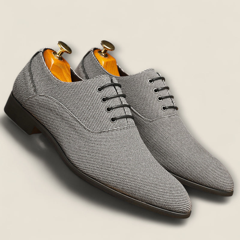 Rafael - Herringbone Canvas Oxfords