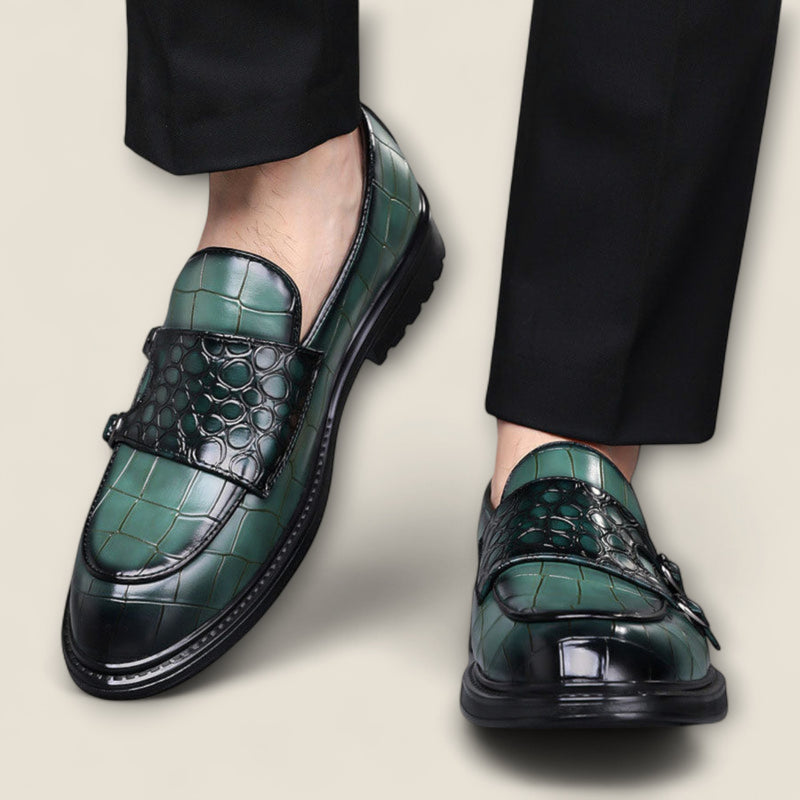 Arturo - Leather Monk Strap Loafers