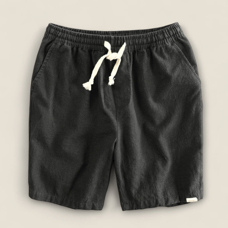 Paolo - Drawstring Linen Shorts