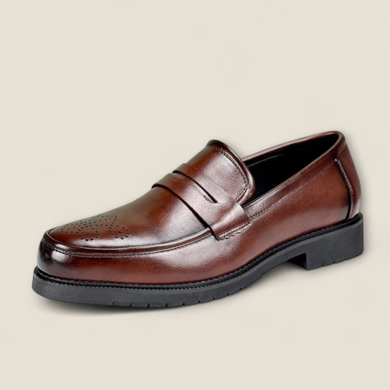 Vittorio - Classic Leather Penny Loafers