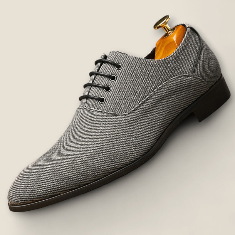Rafael - Herringbone Canvas Oxfords