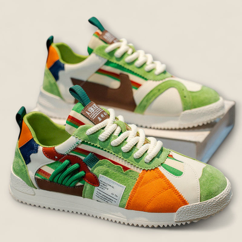 Alonzo - Y2K Retro Patchwork Sneakers