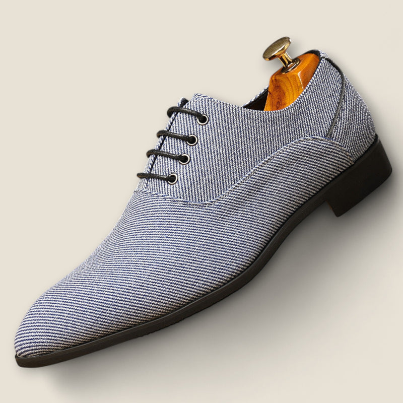 Rafael - Herringbone Canvas Oxfords