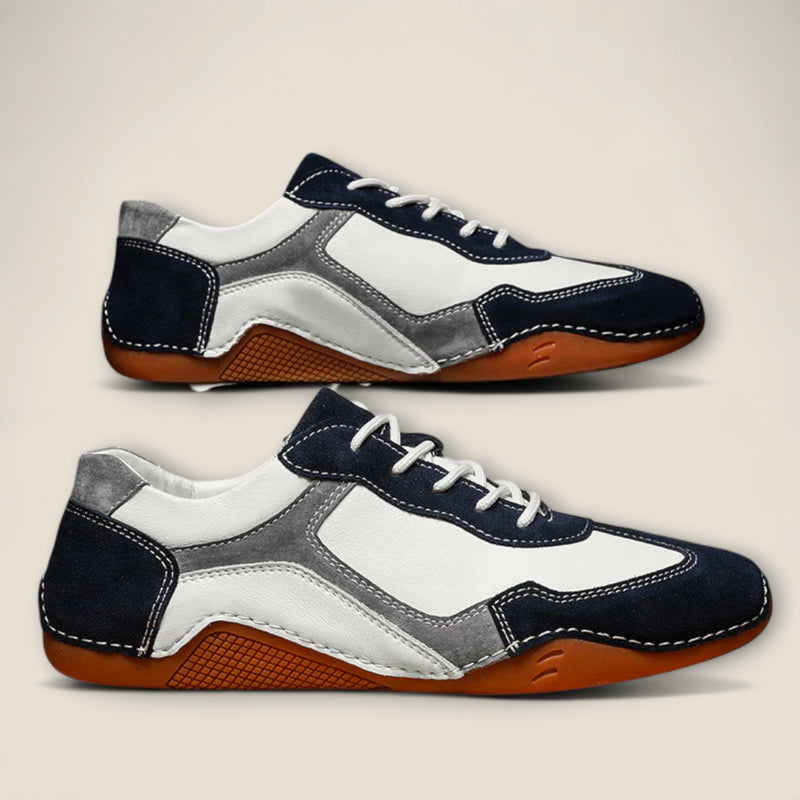 Giovanni - Vintage-Inspired Leather Sneakers