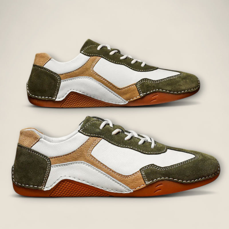 Giovanni - Vintage-Inspired Leather Sneakers