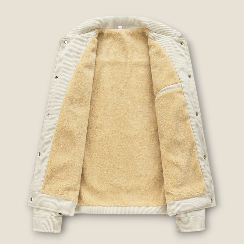 Henry - Corduroy Jacket with Sherpa Lining