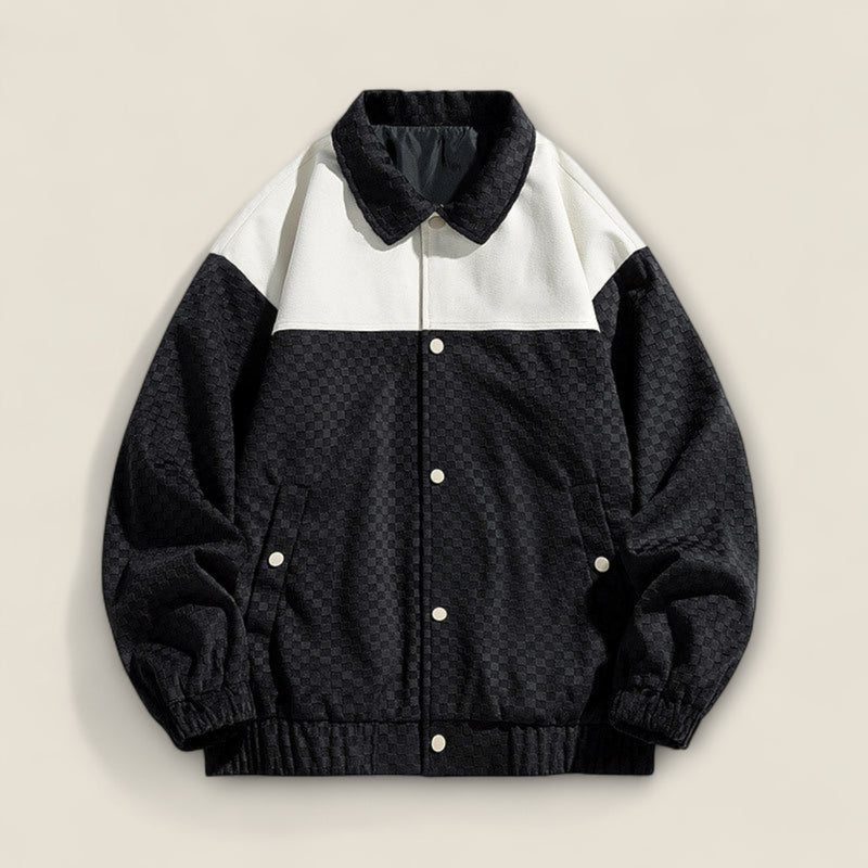 Miles - Textured Jacket In Two-tone