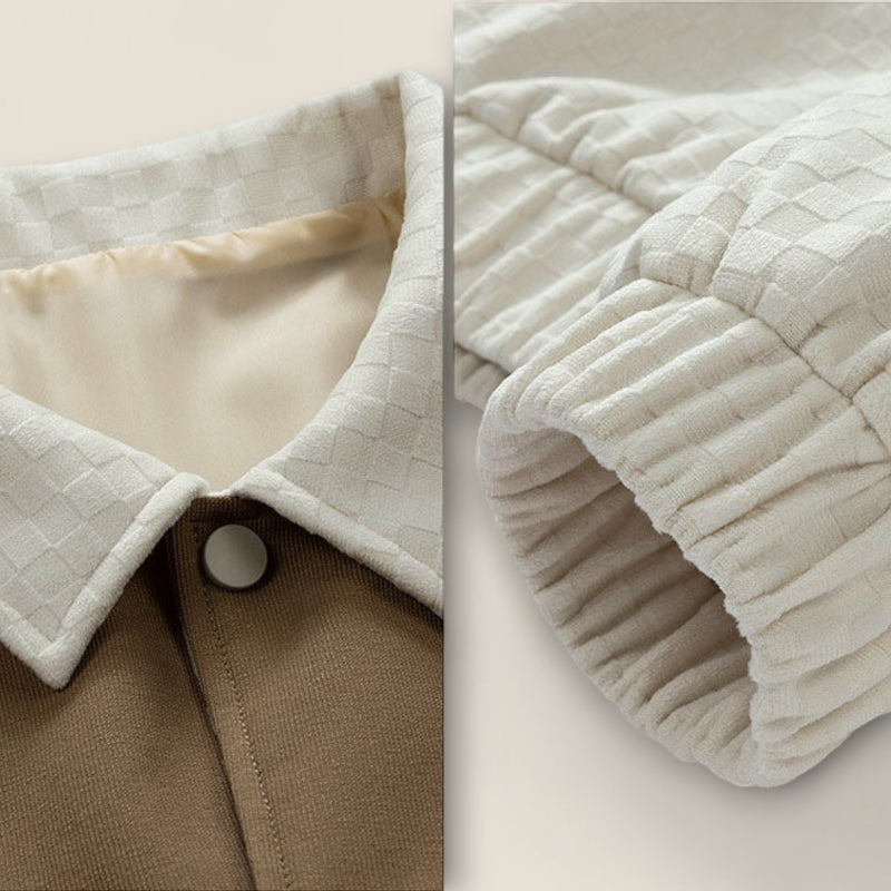 Miles - Textured Jacket In Two-tone