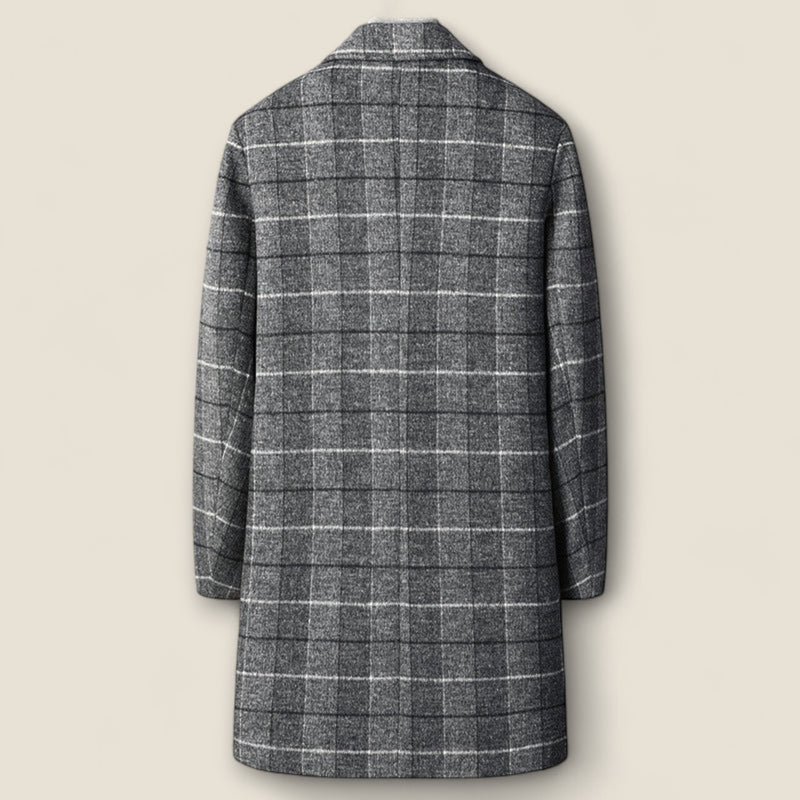 Marcello - Plaid Overcoat