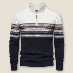 Leonardo - Cotton Half-Zip Pullover