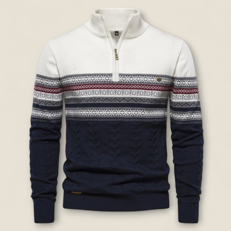 Leonardo - Cotton Half-Zip Pullover