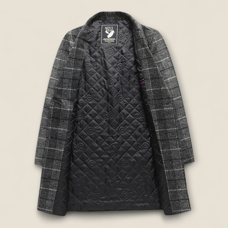 Marcello - Plaid Overcoat