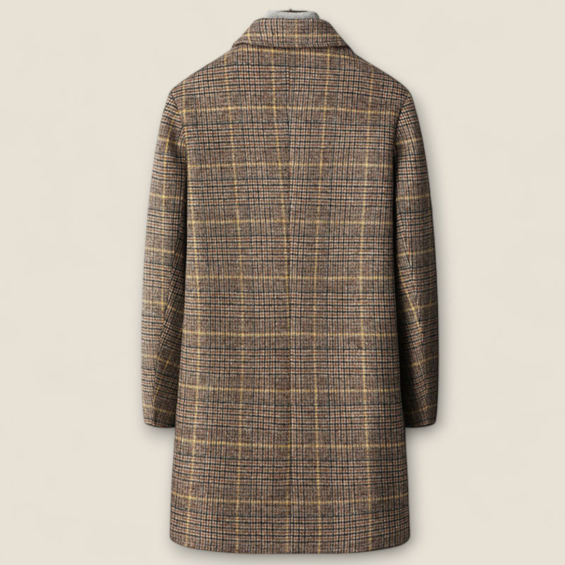 Marcello - Plaid Overcoat