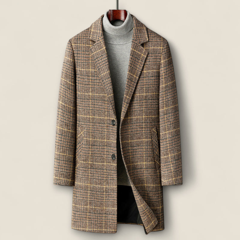 Marcello - Plaid Overcoat