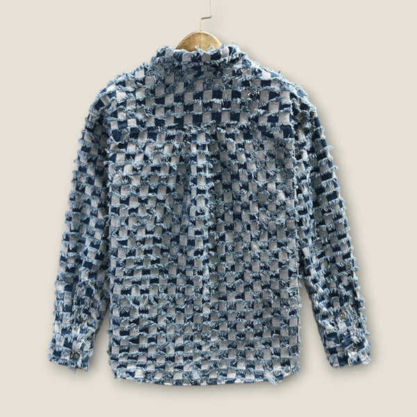 Jackson - Checkered Frayed Overshirt