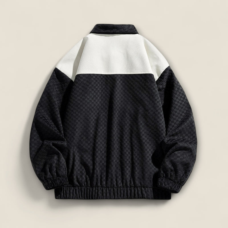 Miles - Textured Jacket In Two-tone