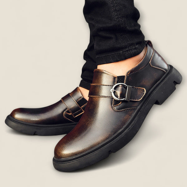 Vittorio - Authentic Leather Monk Strap Shoes