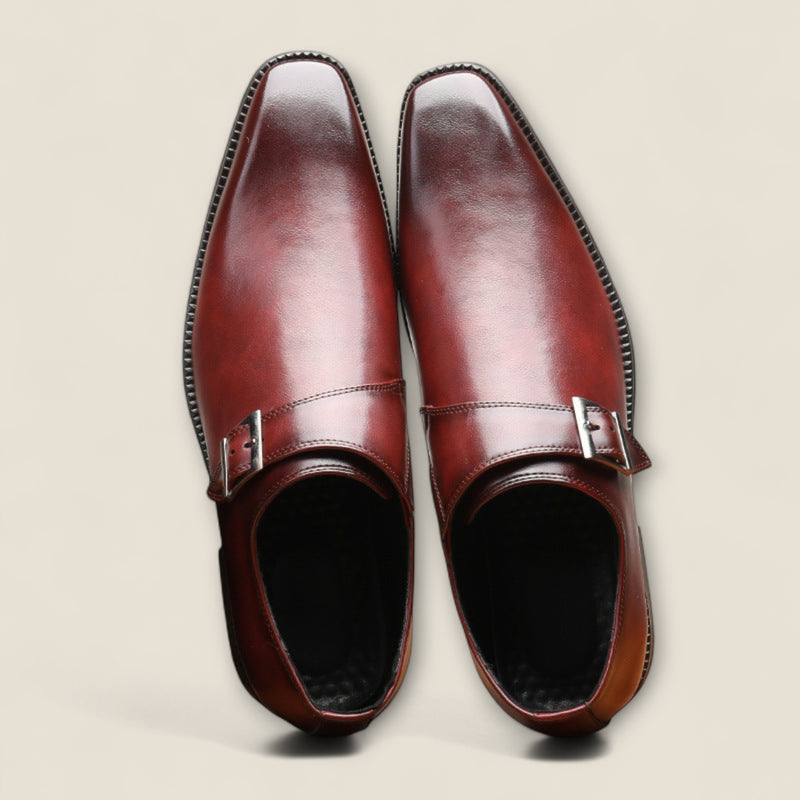 Elliot - Leather Single-Monk Oxford Shoes