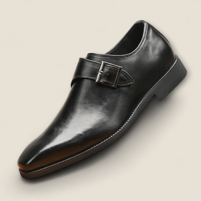 Elliot - Leather Single-Monk Oxford Shoes