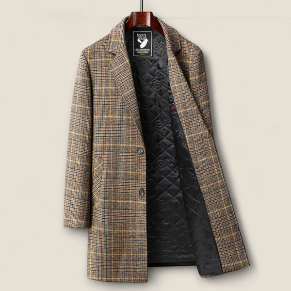 Marcello - Plaid Overcoat