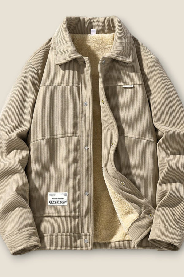Henry - Corduroy Jacket with Sherpa Lining