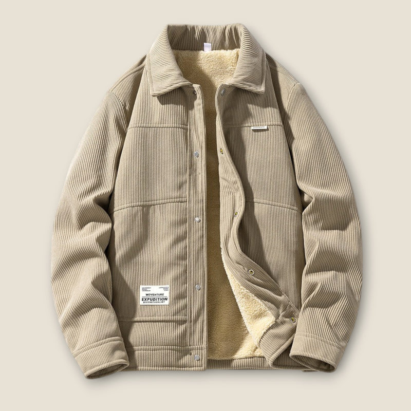 Henry - Corduroy Jacket with Sherpa Lining