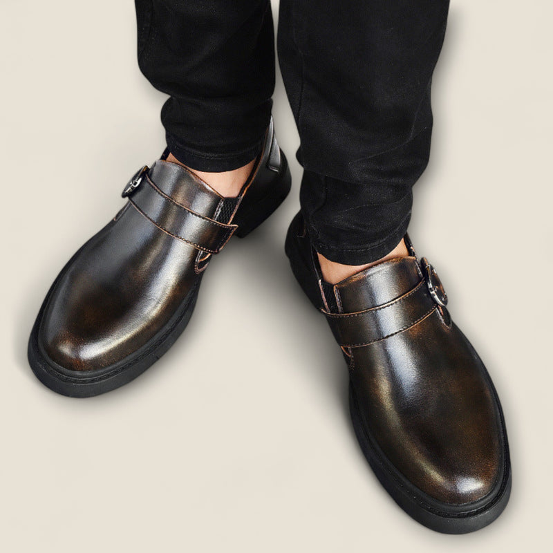 Vittorio - Authentic Leather Monk Strap Shoes