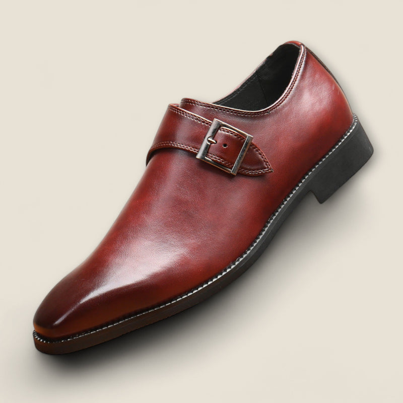 Elliot - Leather Single-Monk Oxford Shoes