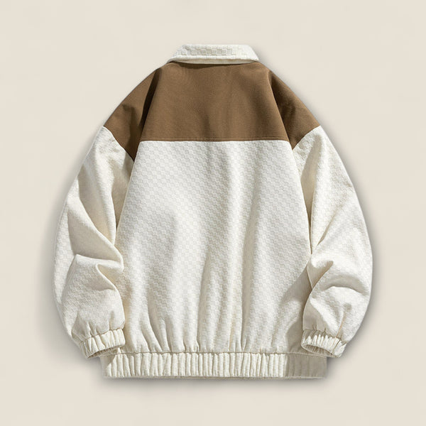 Miles - Textured Jacket In Two-tone