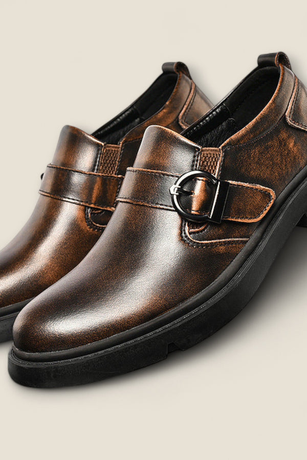 Vittorio - Authentic Leather Monk Strap Shoes