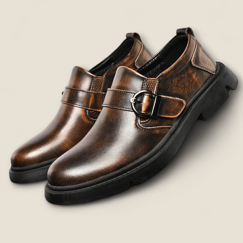 Vittorio - Authentic Leather Monk Strap Shoes