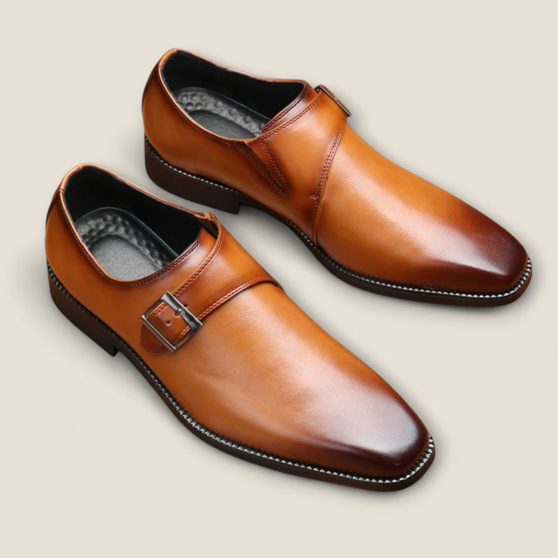 Elliot - Leather Single-Monk Oxford Shoes