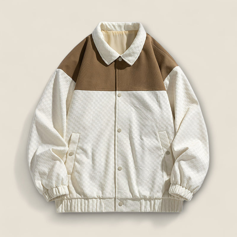 Miles - Textured Jacket In Two-tone