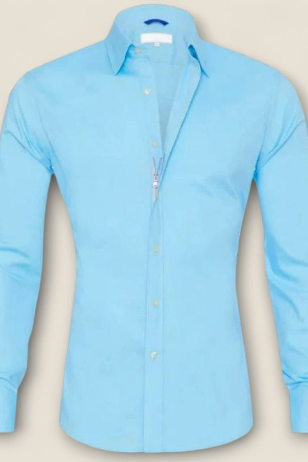Emilio - Zip-front Wrinkle-resistant Shirt