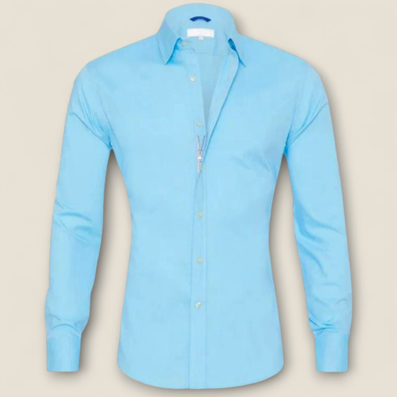 Emilio - Zip-front Wrinkle-resistant Shirt
