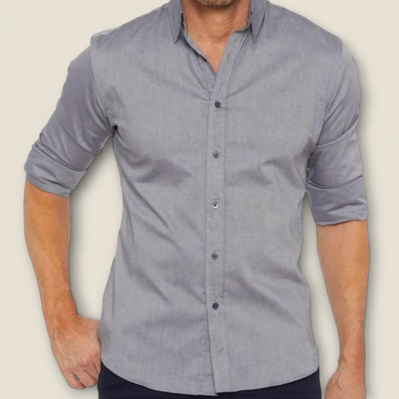 Emilio - Zip-front Wrinkle-resistant Shirt