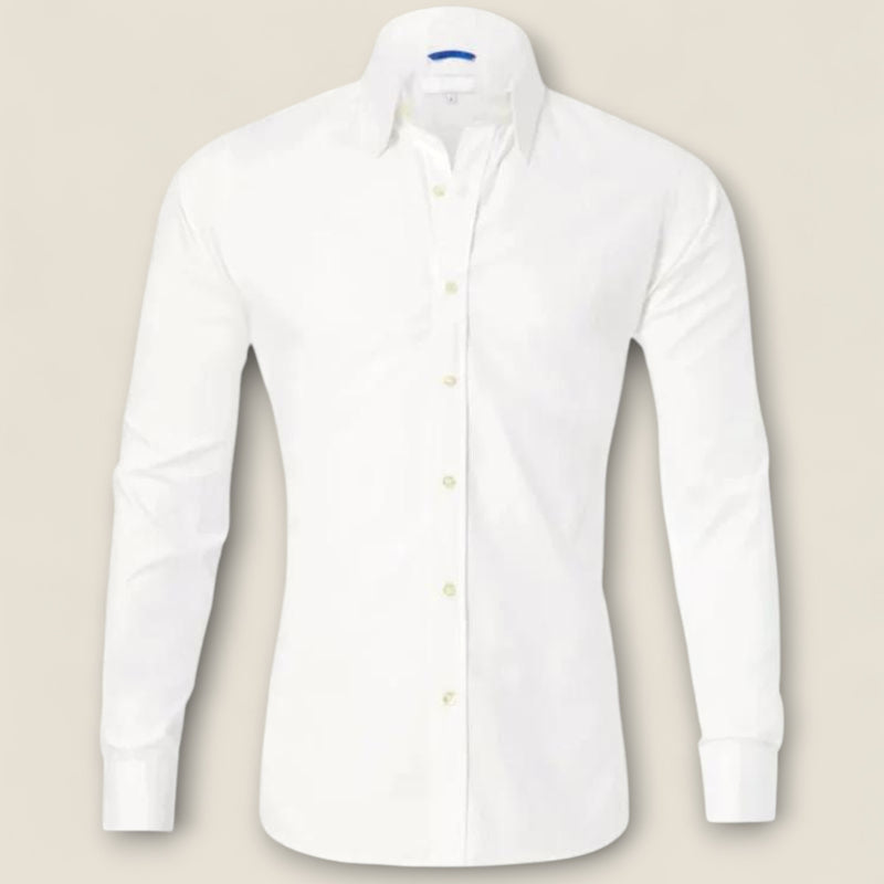 Emilio - Zip-front Wrinkle-resistant Shirt