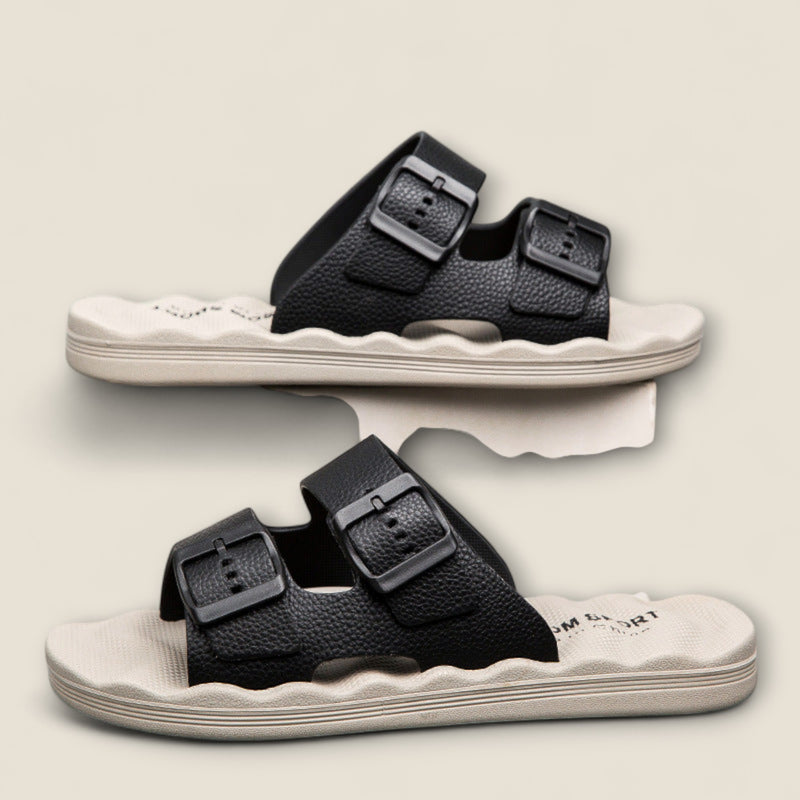 Soma - Dual-Buckle Relaxation Slippers