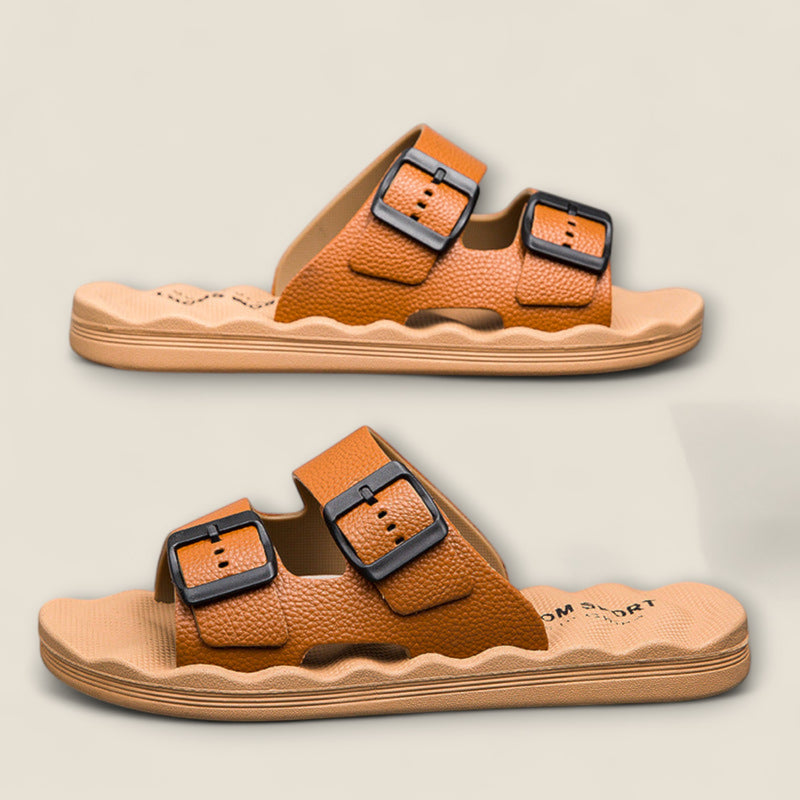 Soma - Dual-Buckle Relaxation Slippers