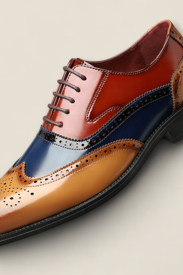 Santiago - Leather Wingtip Formal Shoes