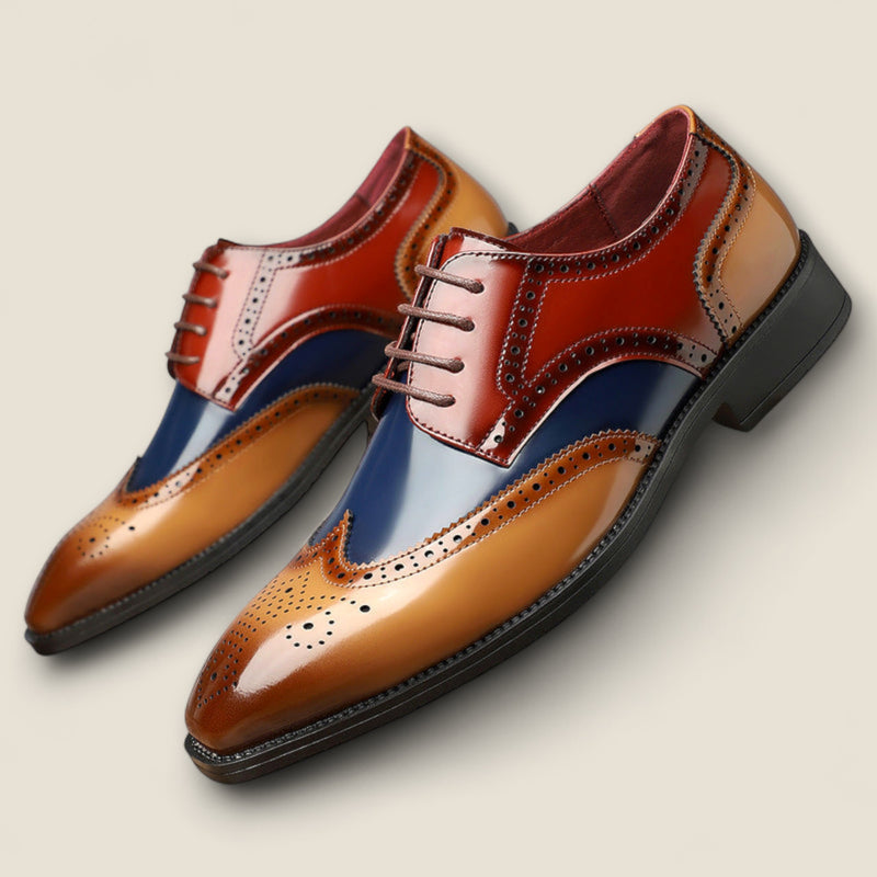 Santiago - Leather Wingtip Formal Shoes