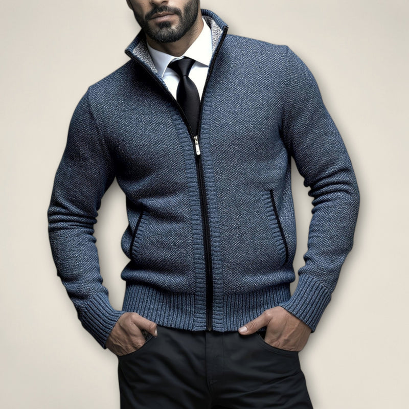 Matteo - Zip-Up Knit Sweater