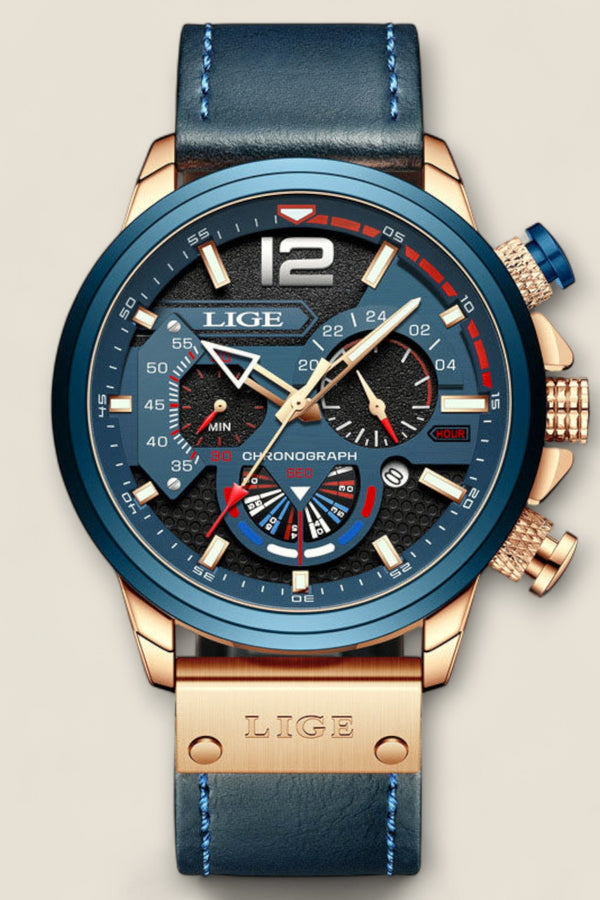 Valerio - Leather Chronograph Watch