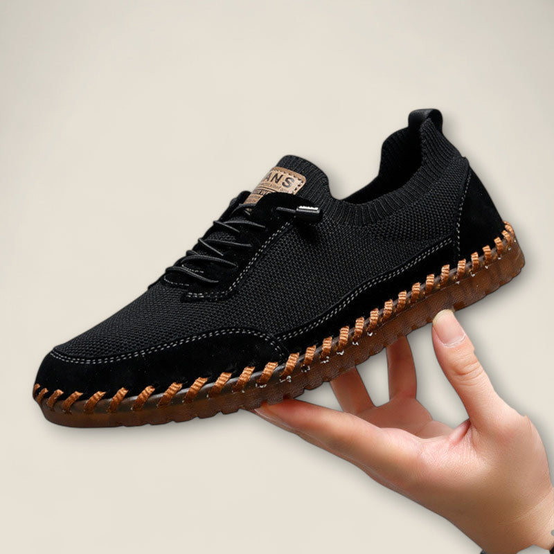 Marco - Knit and Leather Fusion Sneakers