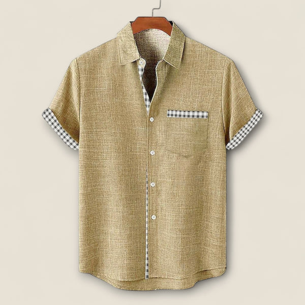 Nico - Short Sleeve Shirt with Trim Detail