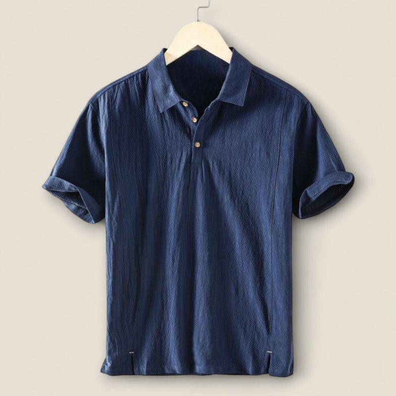 Laurent - Linen Polo Tee