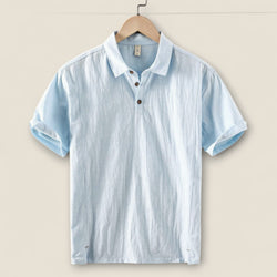 Laurent - Linen Polo Tee