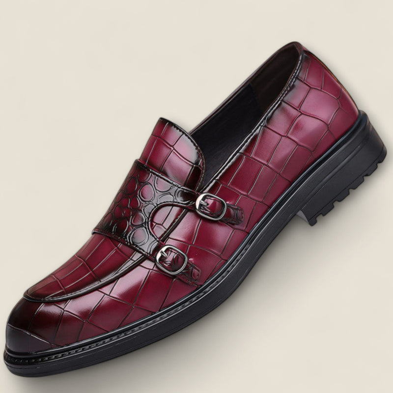 Arturo - Leather Monk Strap Loafers