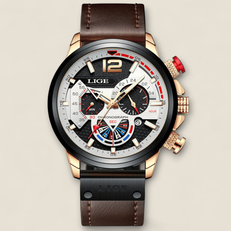 Valerio - Leather Chronograph Watch